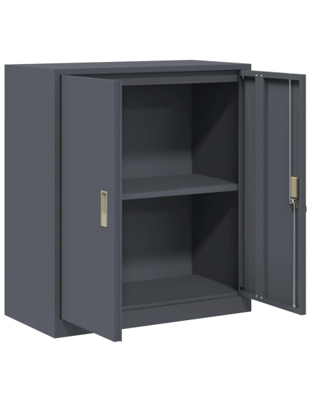 Armadio Antracite 80 x 40 x 90 cm Acciaio