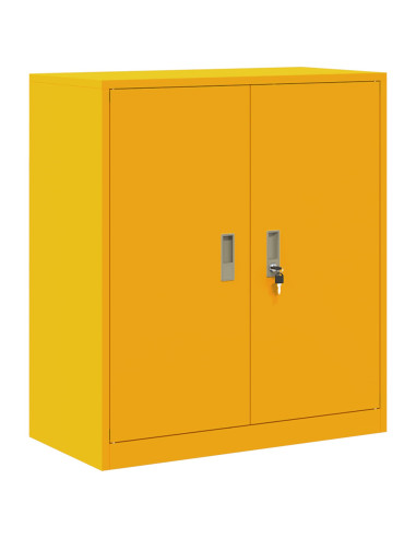Armadio Giallo senape 80 x 40 x 90 cm Acciaio
