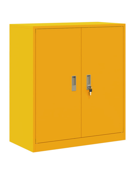 Armadio Giallo senape 80 x 40 x 90 cm Acciaio