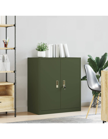 Armadio Verde oliva 80 x 40 x 90 cm Acciaio