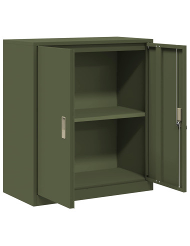 Armadio Verde oliva 80 x 40 x 90 cm Acciaio