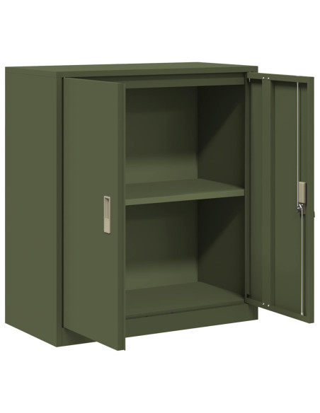 Armadio Verde oliva 80 x 40 x 90 cm Acciaio