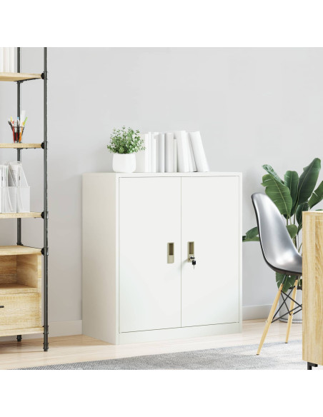 Armadio Bianco 80 x 40 x 90 cm Acciaio