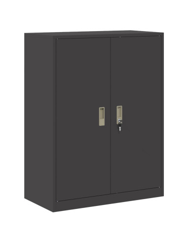 Armadio Nero 80 x 40 x 105 cm Acciaio