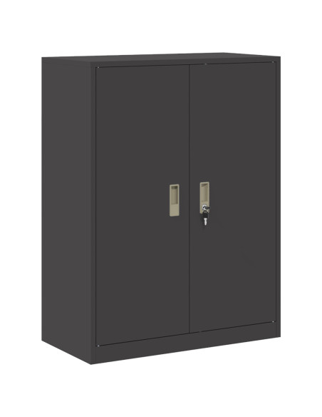 Armadio Nero 80 x 40 x 105 cm Acciaio