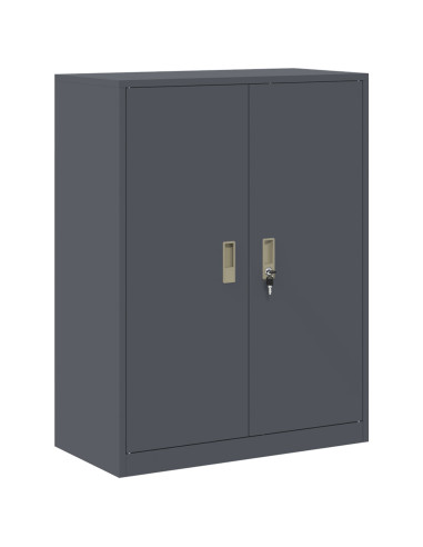 Armadio Antracite 80 x 40 x 105 cm Acciaio