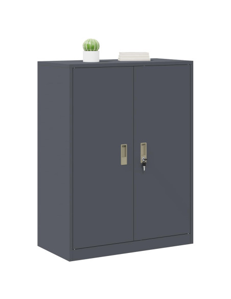 Armadio Antracite 80 x 40 x 105 cm Acciaio