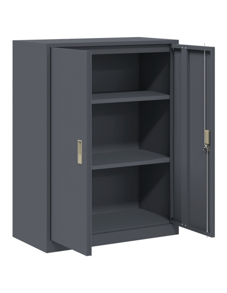 Armadio Antracite 80 x 40 x 105 cm Acciaio
