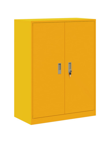 Armadio Giallo senape 80 x 40 x 105 cm Acciaio