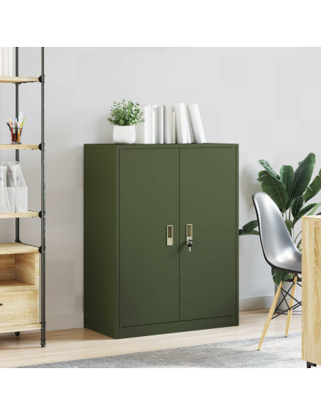 Armadio Verde oliva 80 x 40 x 105 cm Acciaio