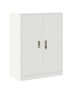 Armadio Bianco 80 x 40 x 105 cm Acciaio 2