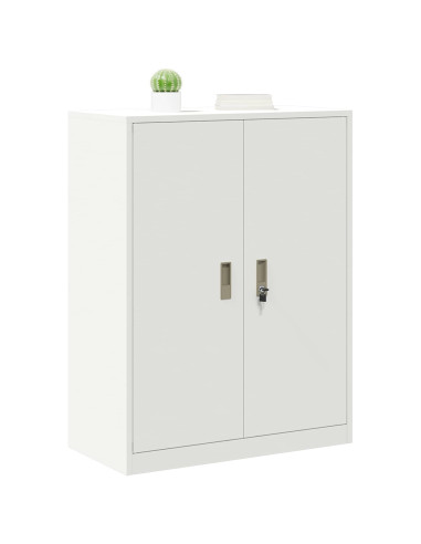 Armadio Bianco 80 x 40 x 105 cm Acciaio