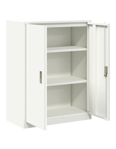 Armadio Bianco 80 x 40 x 105 cm Acciaio