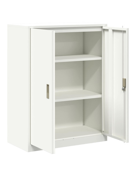 Armadio Bianco 80 x 40 x 105 cm Acciaio