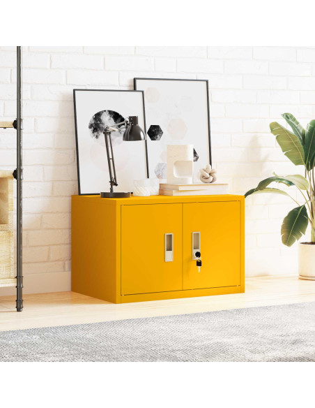 Armadio Giallo senape 60 x 40 x 40 cm Acciaio