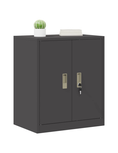 Armadio Nero 60 x 40 x 70 cm Acciaio