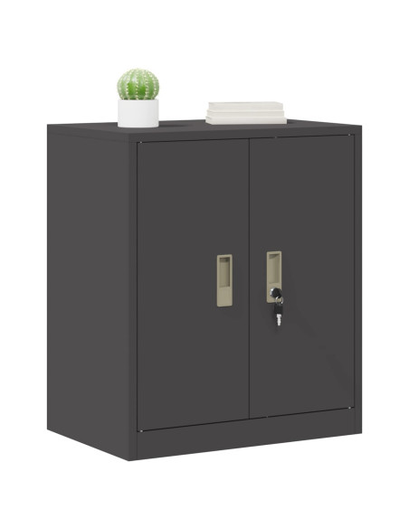 Armadio Nero 60 x 40 x 70 cm Acciaio