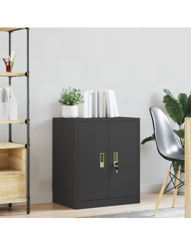 Armadio Nero 60 x 40 x 70 cm Acciaio