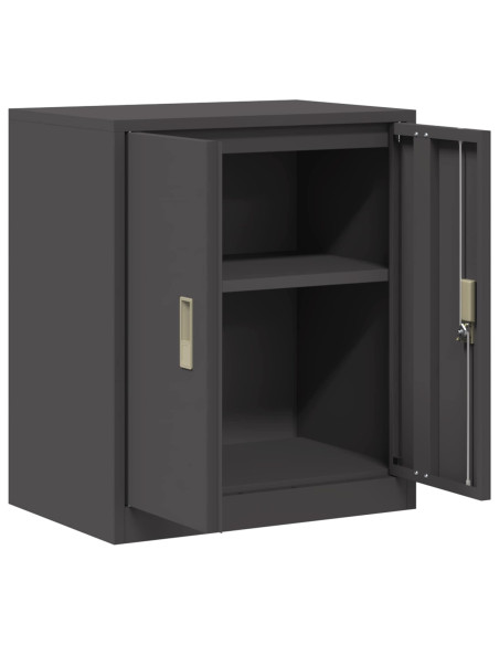 Armadio Nero 60 x 40 x 70 cm Acciaio