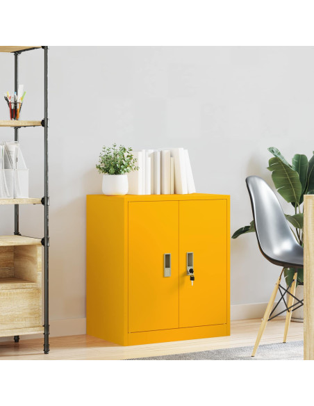 Armadio Giallo senape 60 x 40 x 70 cm Acciaio