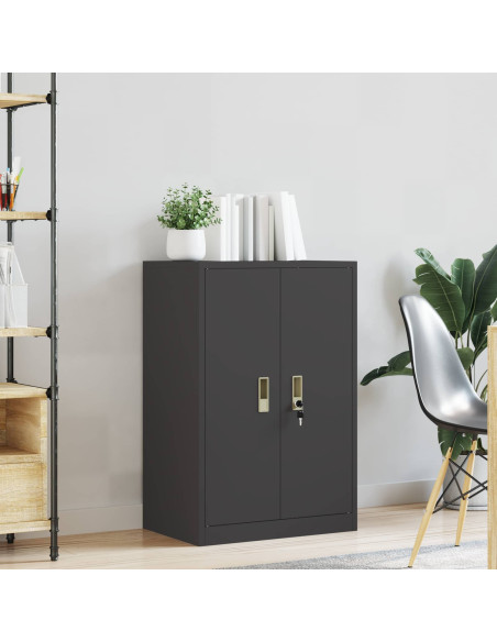 Armadio Nero 60 x 40 x 90 cm Acciaio