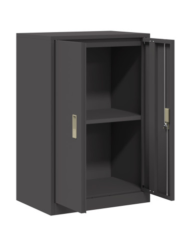 Armadio Nero 60 x 40 x 90 cm Acciaio