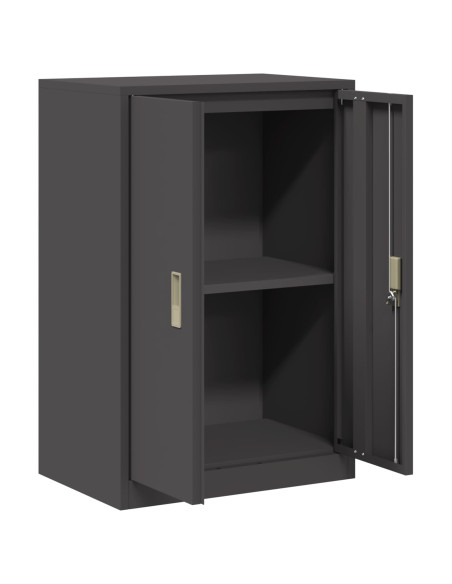 Armadio Nero 60 x 40 x 90 cm Acciaio