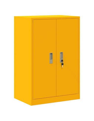 Armadio Giallo senape 60 x 40 x 90 cm Acciaio