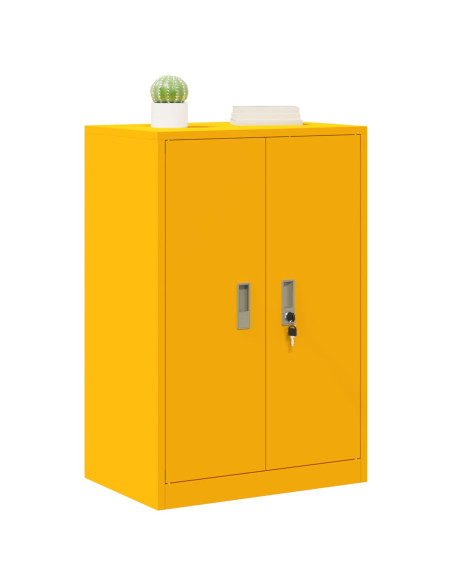 Armadio Giallo senape 60 x 40 x 90 cm Acciaio
