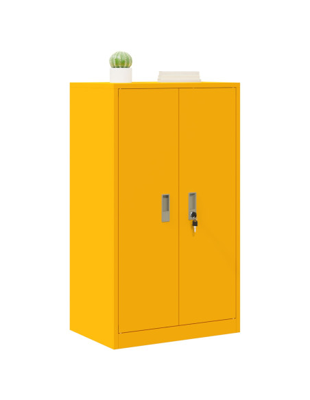 Armadio Giallo senape 60 x 40 x 105 cm Acciaio
