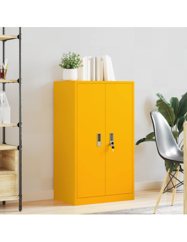 Armadio Giallo senape 60 x 40 x 105 cm Acciaio