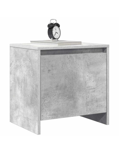 Comodini 2 pz Grigio Cemento 45x34x44,5 cm in Truciolato