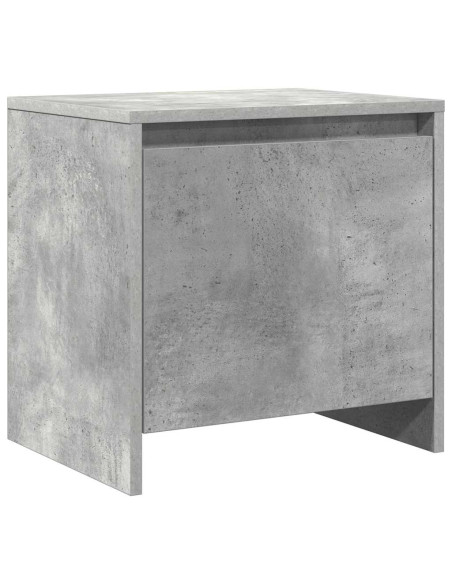 Comodini 2 pz Grigio Cemento 45x34x44,5 cm in Truciolato
