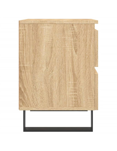 Comodini 2pz Rovere Sonoma 40x35x50 cm in Legno Multistrato