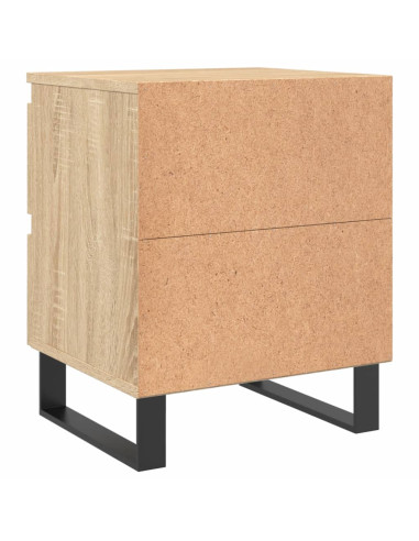Comodini 2pz Rovere Sonoma 40x35x50 cm in Legno Multistrato