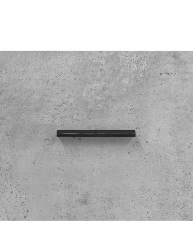 Comodino Grigio Cemento 40x40x66 cm in Legno Multistrato