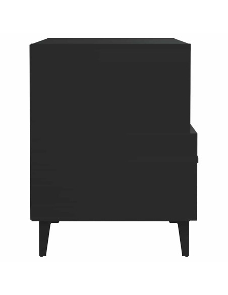 Comodino Nero in Legno Multistrato