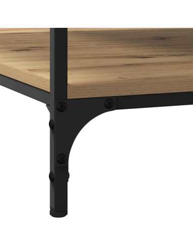 Tavolino da salotto rovere artigianale 80 x 80 x 40 cm