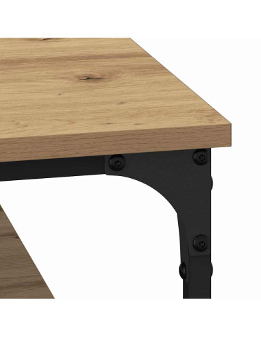 Tavolino da salotto rovere artigianale 80 x 80 x 40 cm