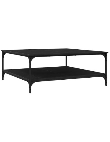 Tavolino da salotto Rovere nero 100 x 100 x 40 cm