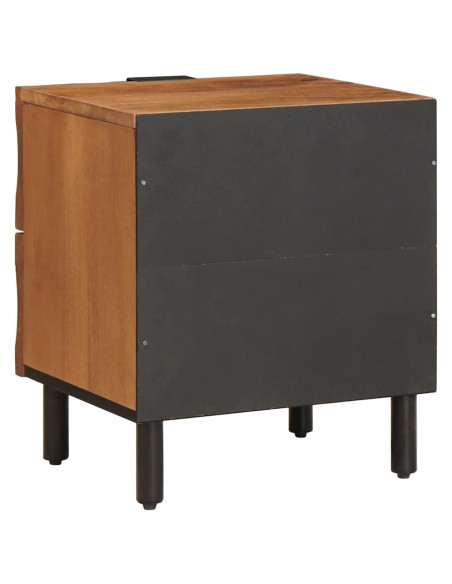 Armadio da Notte con cassetto Marrone 40 x 33 x 46 cm