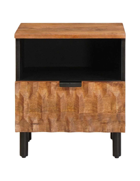 Armadio da Notte con cassetto Marrone 40 x 33 x 46 cm