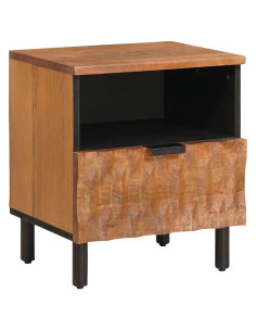 Armadio da Notte con cassetto 2 pcs Marrone 40 x 33 x 46 cm 2