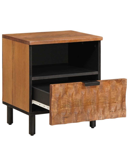 Armadio da Notte con cassetto 2 pcs Marrone 40 x 33 x 46 cm