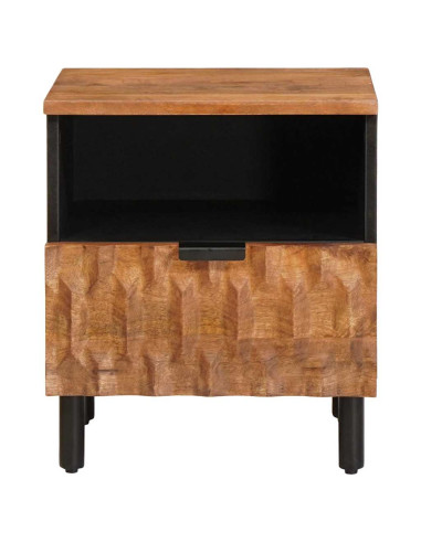 Armadio da Notte con cassetto 2 pcs Marrone 40 x 33 x 46 cm