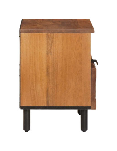 Armadio da Notte con cassetto 2 pcs Marrone 40 x 33 x 46 cm