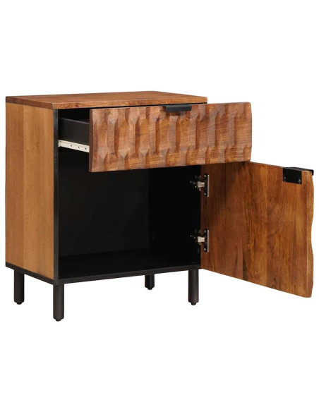 Armadio da Notte con cassetto Marrone 50 x 33 x 60 cm