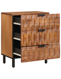 Armadio da Notte con cassetto Marrone 50 x 33 x 62 cm 2