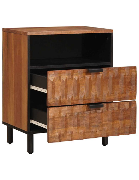 Armadio da Notte con cassetto Marrone 50 x 33 x 60 cm