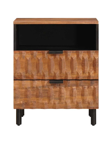 Armadio da Notte con cassetto Marrone 50 x 33 x 60 cm